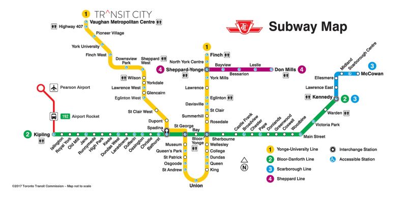 Transit City map
